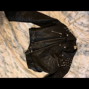 Punk leather jacket